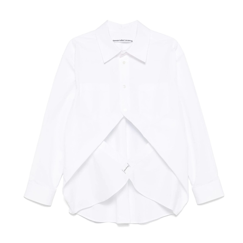 Alexander Wang exaggerated split front shirt